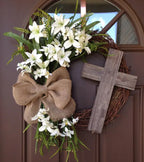 Easter Wreath with Cross
