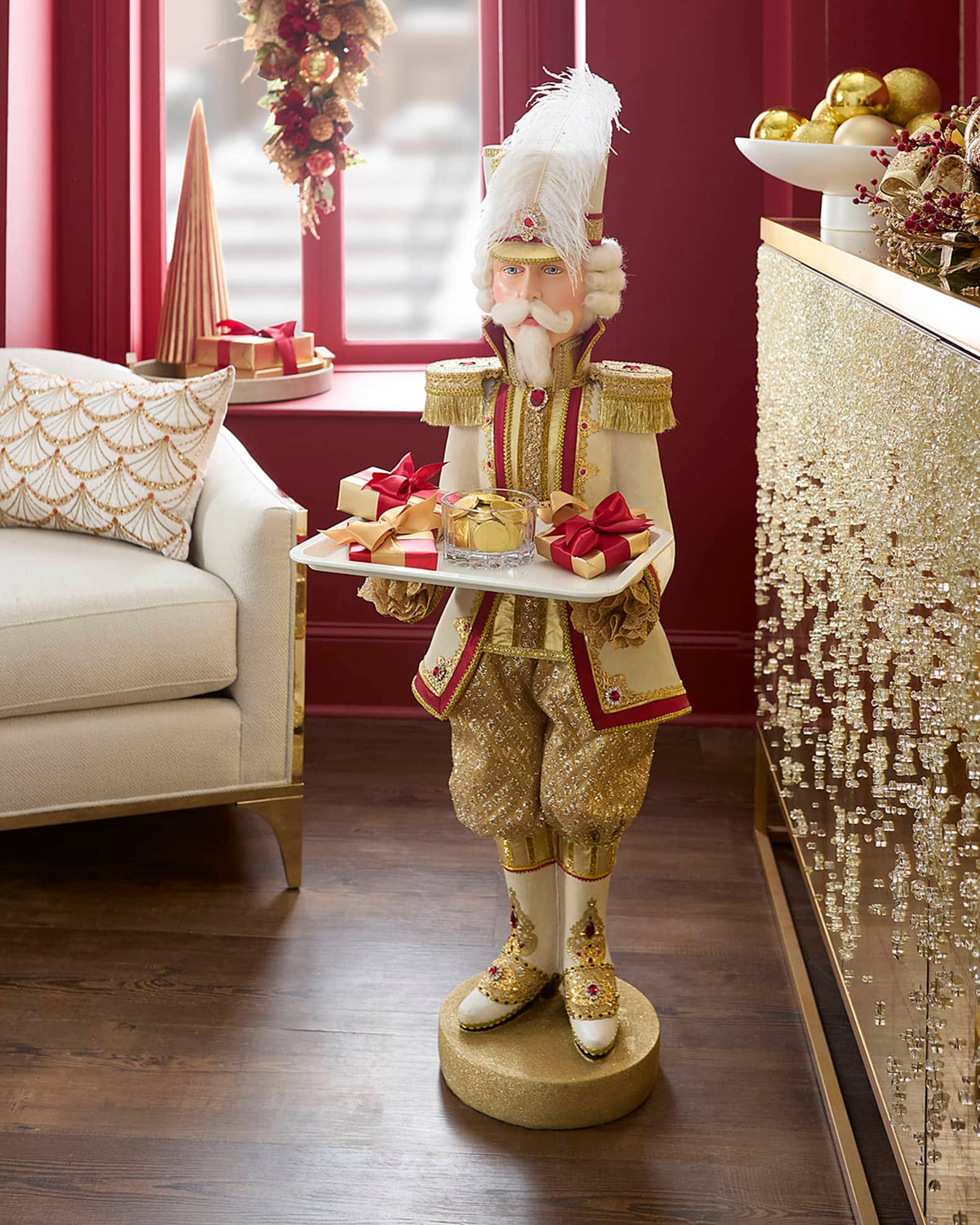 Gold Butler Christmas Nutcracker, 47.5"