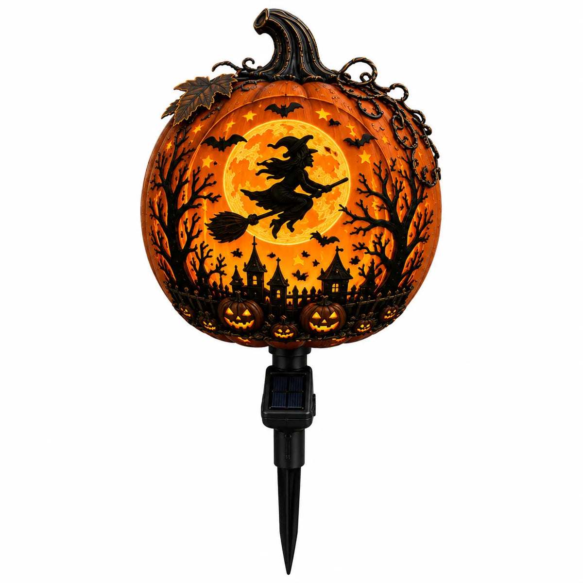 🎃 Solar Halloween Pumpkin Garden Stake Light