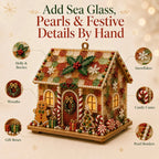 🏡 Beginner-Friendly DIY Glowing Coastal Glass-Style Christmas Cottage Kit Collection