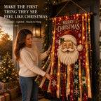 🎄Oversized Lighted Christmas Door Hanging Decor Collection