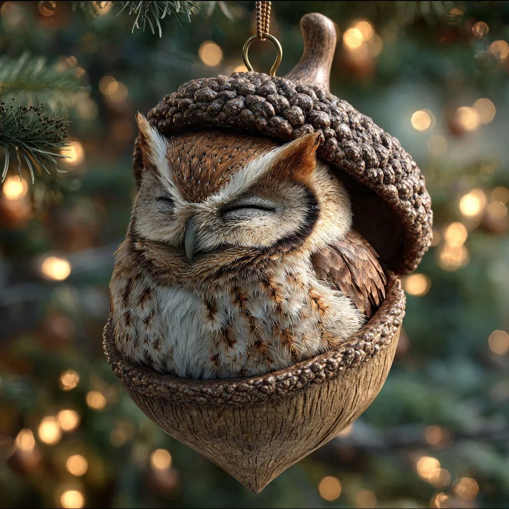 ❤️2D Forest Animal Acorn Ornaments
