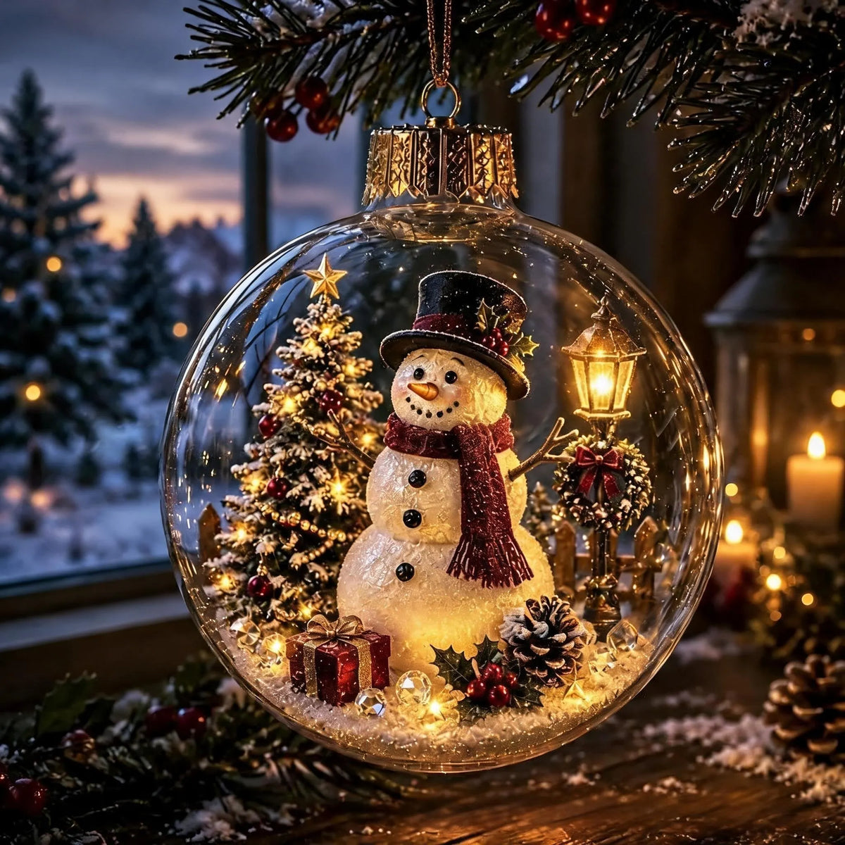 🎄Glowing Christmas Diorama Ornament✨