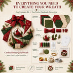 Christmas Fabric Wreath DIY Kit
