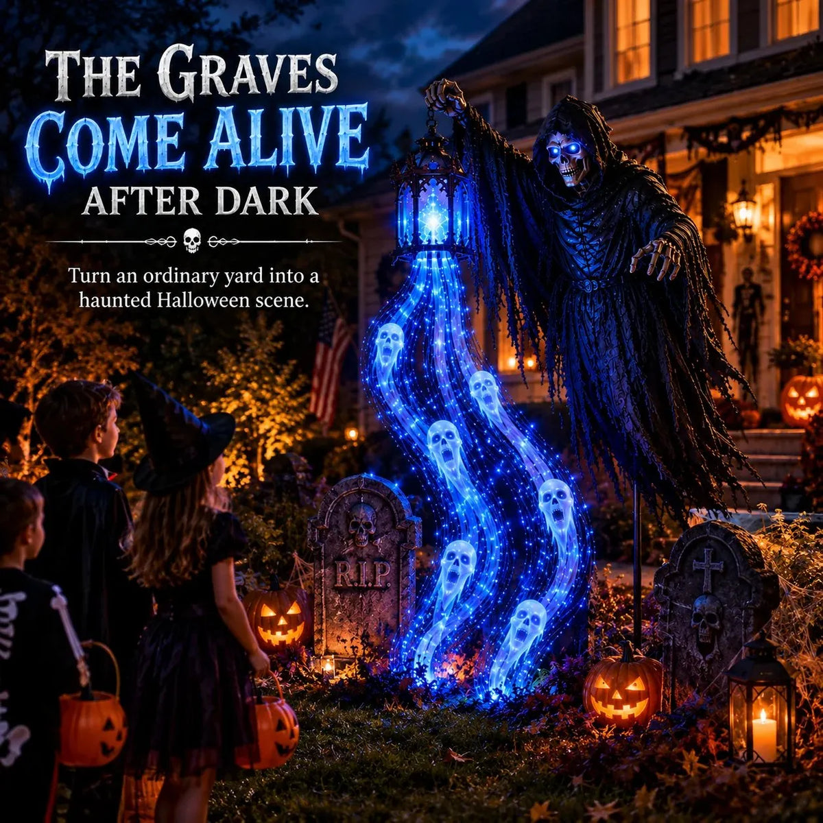 Animated Halloween Soul Harvester Garden Light Collection💀