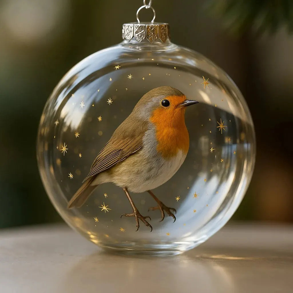 🐦Nature’s Birds Crystal Glass Ornament Gift Set