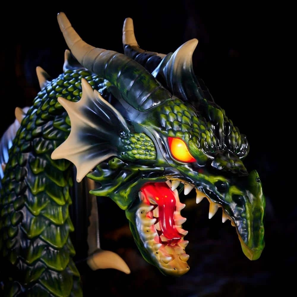 Animated Giant Green Dragon