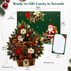 🌲 Pop-Up Christmas Tree Card ✨ Turns Into Freestanding Festive Table Decor