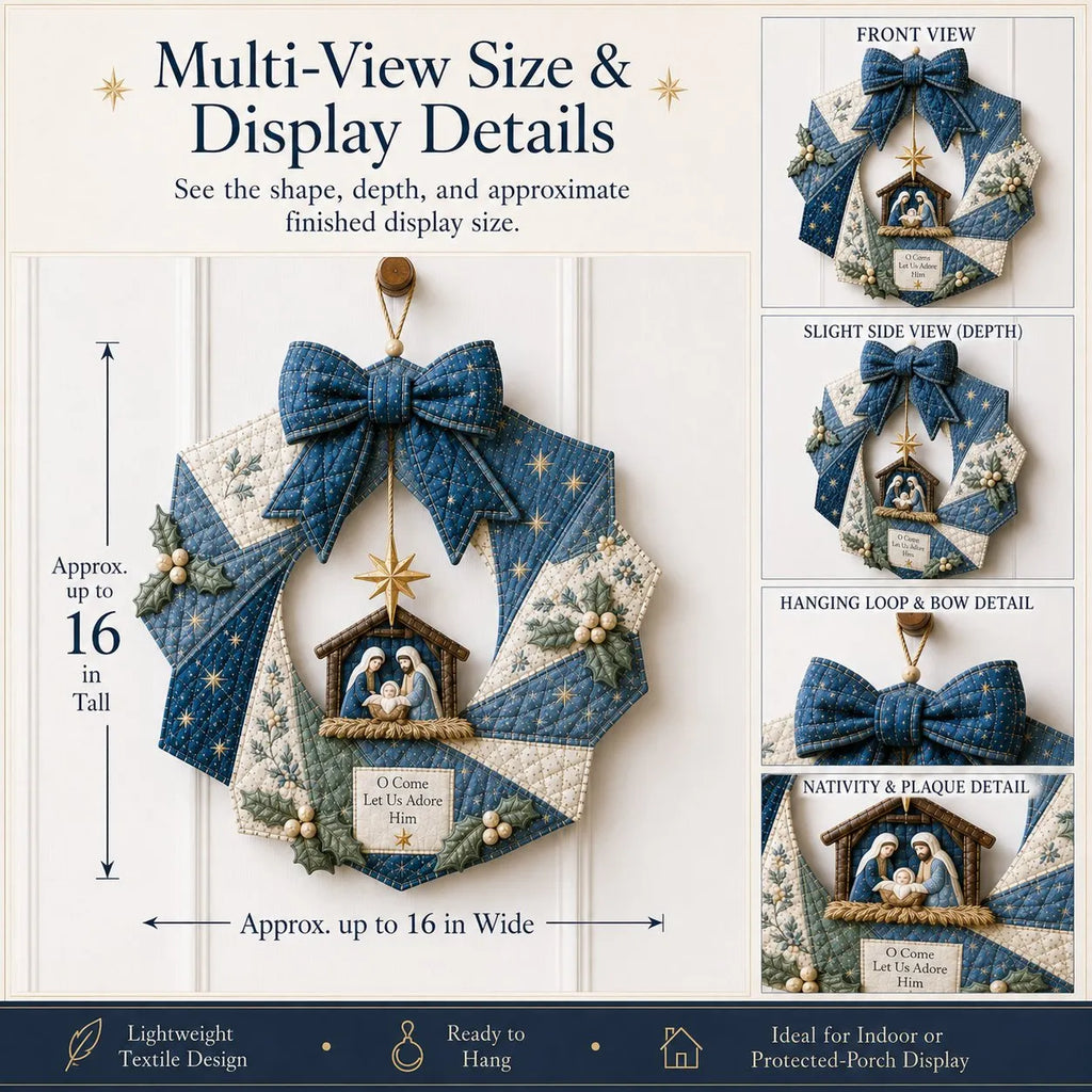 Christmas Fabric Wreath DIY Kit