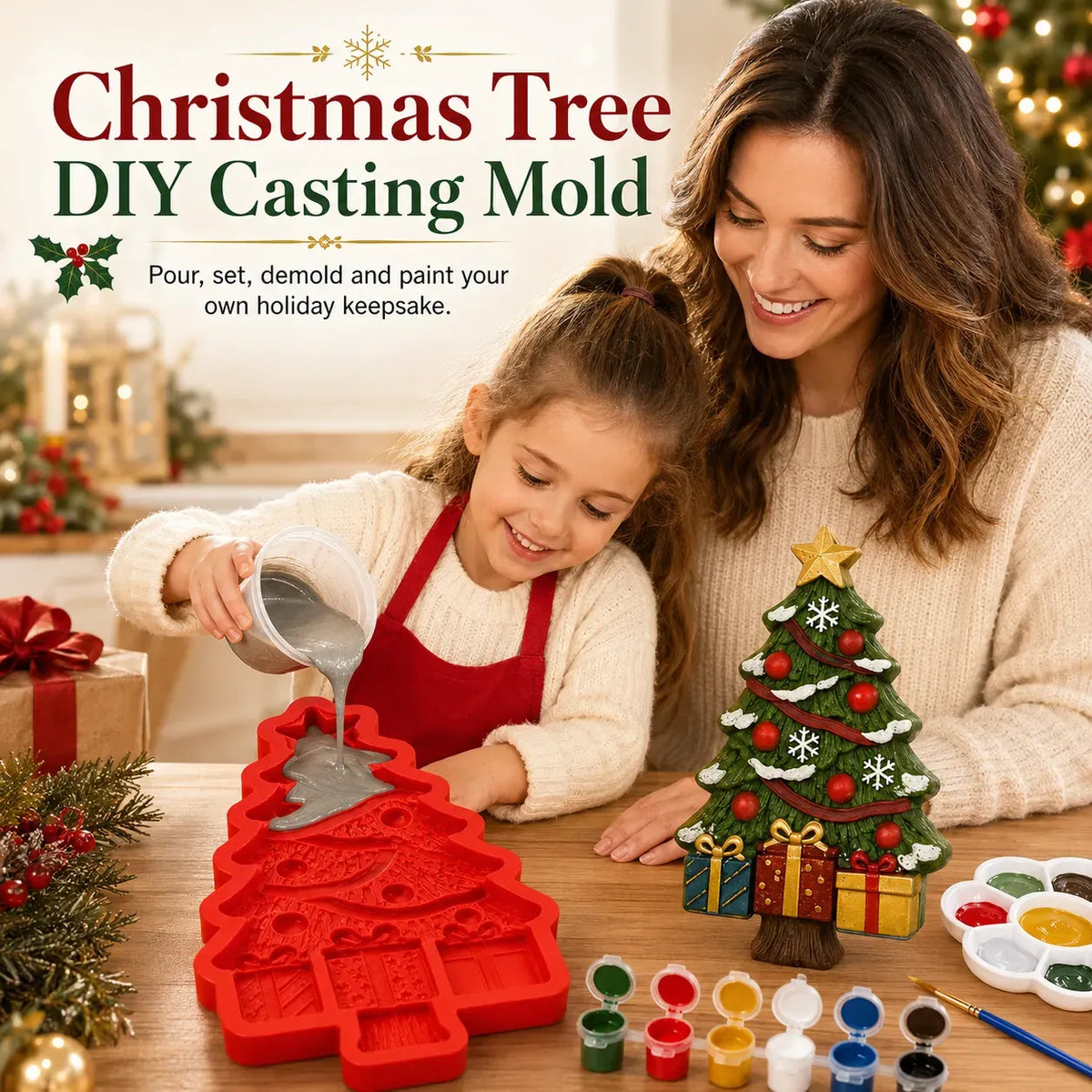 🎄Reusable Christmas Tree DIY Casting Mold