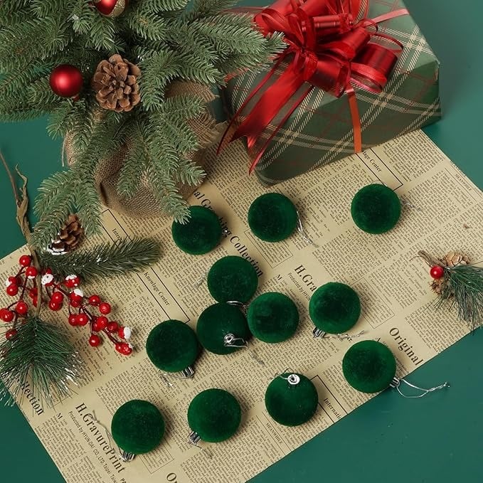 🎅Velvet Christmas Ornament Set